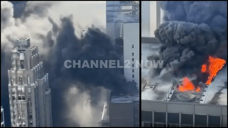 FDNY Battling Massive Rooftop Blaze Near Madison Avenue; High-Rise Fire Disrupts St. Patrick’s Day Festivities and Grand Central Commute